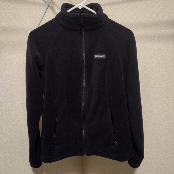 Columbia Black Fleece Zip-Up Hoodie - Picture 1 of 8